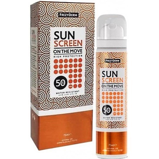 0026754_frezyderm-sunscreen-on-the-move-spf50-75ml_540 FREZYDERM Sunscreen On The Move SPF50-Αντηλιακό Spray προσώπου - Image 1