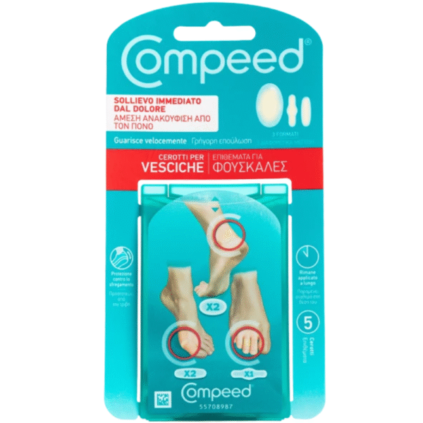 COMPEED Επιθέματα Διαφορετικών Μεγεθών για Φουσκάλες 5τμχ