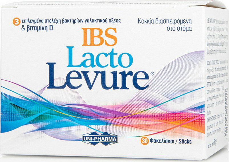 20210412155342_uni_pharma_lacto_levure_ibs_30tmch UNI-PHARMA Lacto Levure IBS-Συμπλήρωμα Προβιοτικών Για Άτομα Με Σύνδρομο Ευερέθιστου Εντέρου 30 Φακελίσκοι - Image 1
