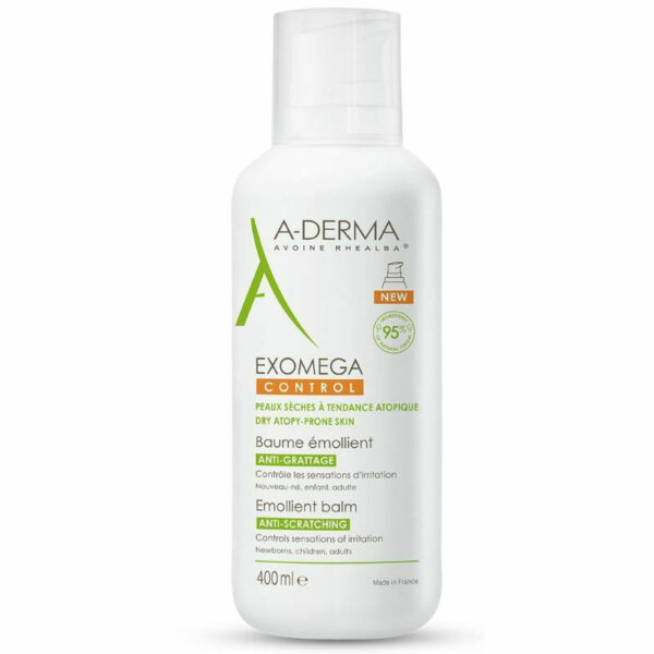 A-DERMA Exomega Control Baume – Μαλακτικό Βάλσαμο Κατά Του Αισθήματος Κνησμού 400ML