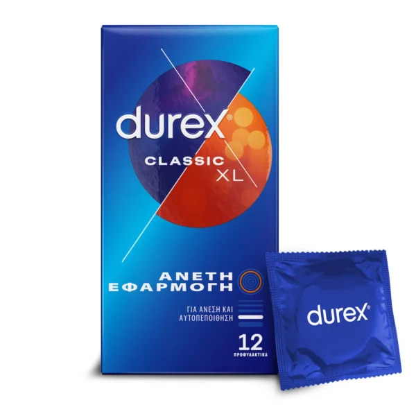 Durex Classic Προφυλακτικά XL 12 Τμχ