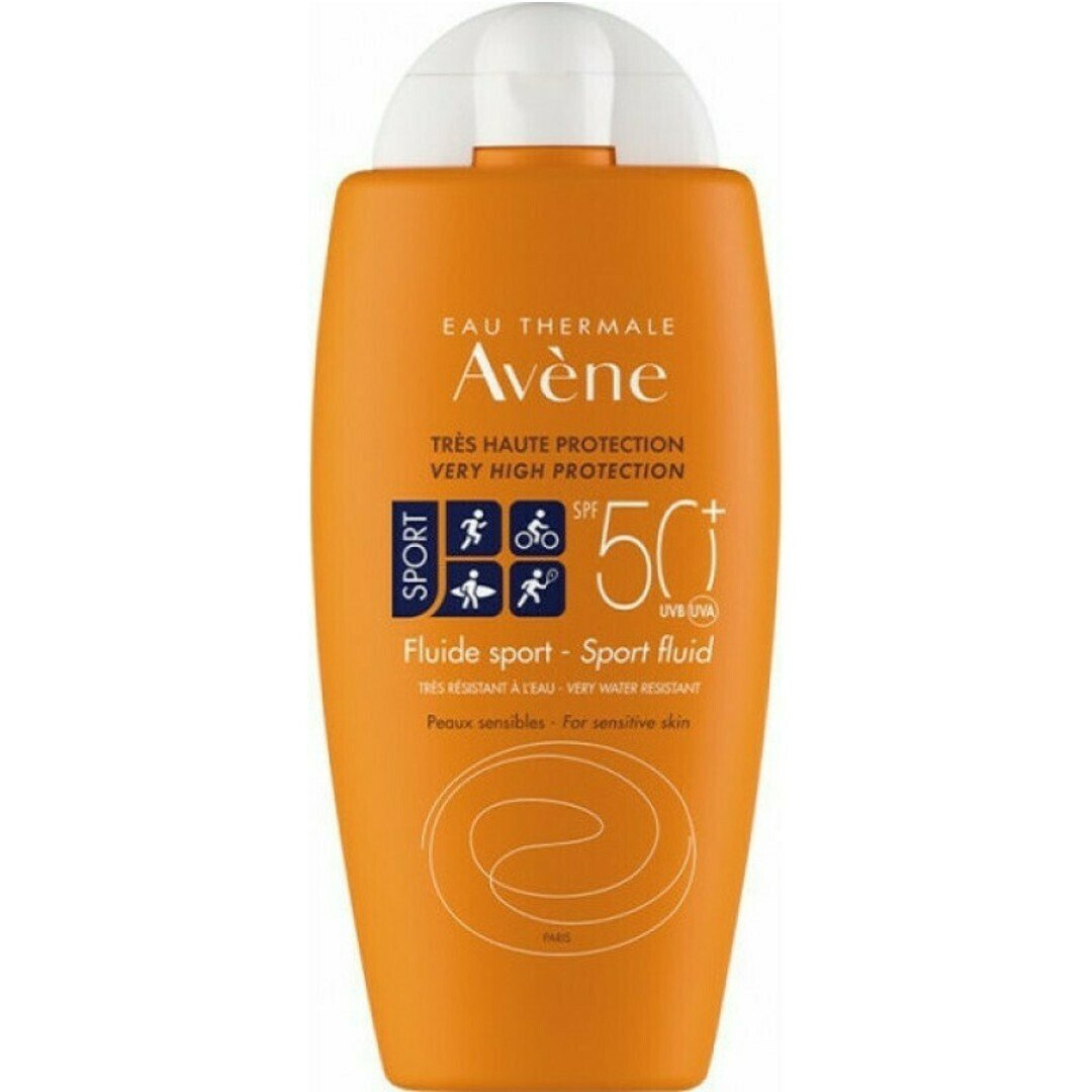 AVENE Soins Solaires Sport Fluide SPF50+ Αντηλιακό για Πρόσωπο & Σώμα 100ml 100ML - Image 1