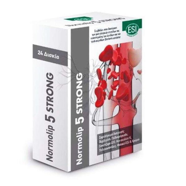 ESI Normolip 5 Strong - Συμπλήρωμα Διατροφής για Σωστή Λειτουργία του Καρδιαγγειακού Συστήματος 24 Ταμπλέτες
