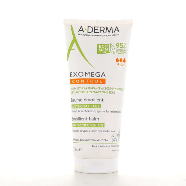 A-DERMA Exomega Control Baume - Μαλακτικό Βάλσαμο Κατά Του Αισθήματος Κνησμού 200ML
