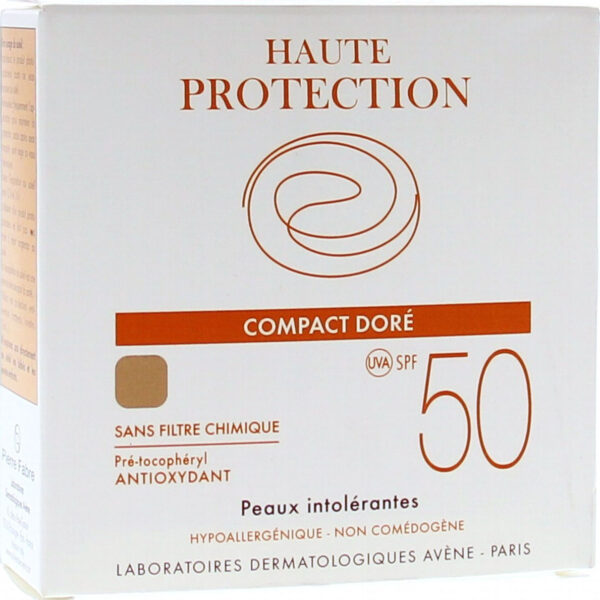 AVENE Compact Teinté SPF 50 Doré Αντηλιακό σε Compact Μορφή Χρυσαφένιο 10gr