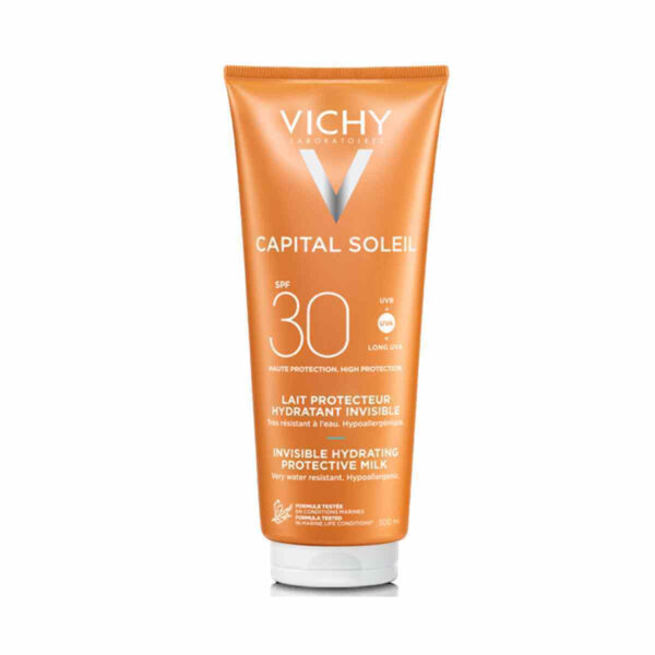 VICHY Capital Soleil Invisible Hydrating Protective Milk SPF30 Αόρατο Ενυδατικό Αντηλιακό Γαλάκτωμα 300ml