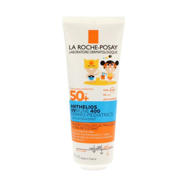 LA ROCHE POSAY Anthelios Uvmune  400 Dermo-Pediatrics Hydrating Lotion SPF50-Ενυδατικό Αντηλιακό Γαλάκτωμα Για Το Ευαίσθητο Παιδικό Δέρμα Και Για Το Δέρμα Με Τάση Ατοπίας 75ML
