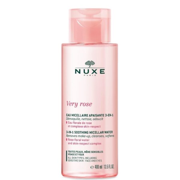 NUXE Very Rose 3-in-1 Soothing Micellar Water - 3-σε-1 Απαλό Νερό Μicellaire 400ML