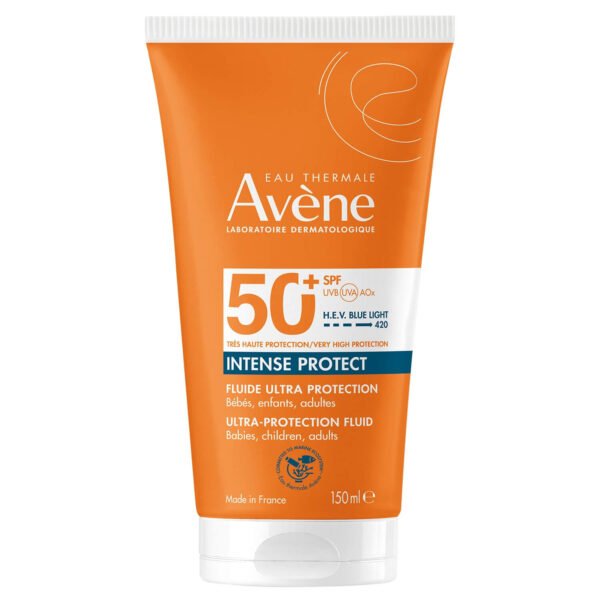 AVENE Eau Thermale Intense Protect SPF50+ Αντηλιακό Γαλάκτωμα Πρόσωπο - Σώμα για Όλη την Οικογένεια Χωρίς Άρωμα 150ML