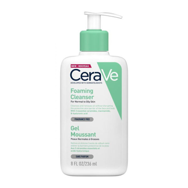 CERAVE Foaming Cleanser Gel-Καθαρισμού Για Κανονικές Έως Λιπαρές Επιδερμίδες 236ML