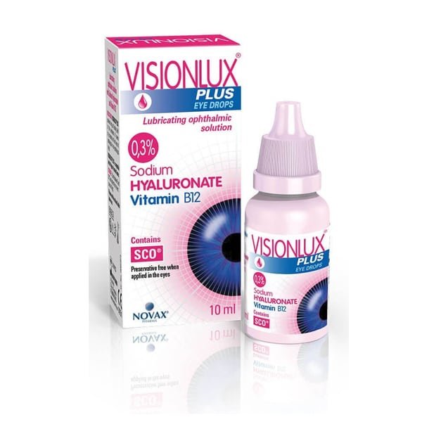 3700822600002_0 Novax Visionlux Lubrucating Eye Drops 10ML - Image 1