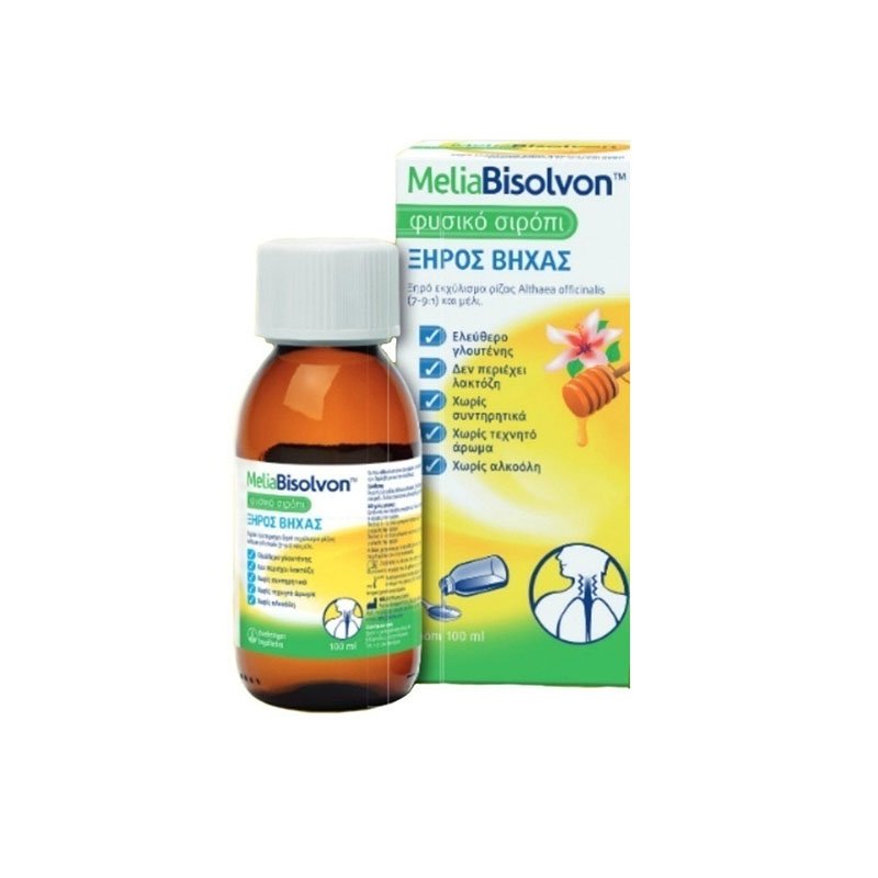 4049001001728 SANOFI MeliaBisolvon® Σιρόπι για τον Ξηρό Βήχα και τον Πονόλαιμο - Image 1