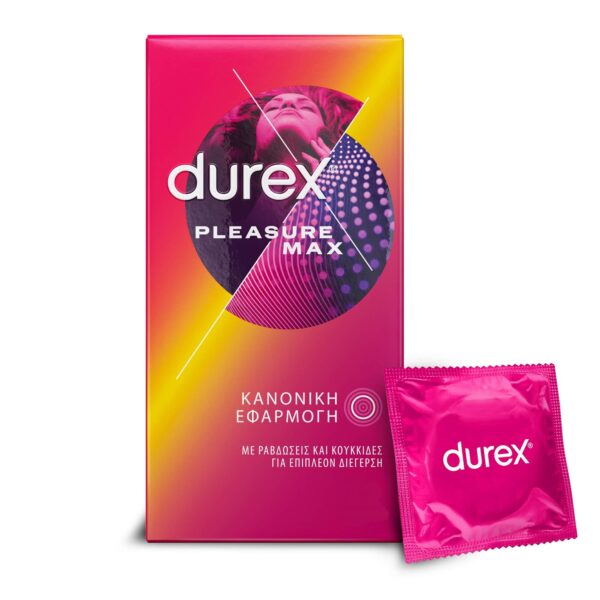 Durex Προφυλακτικά PleasureMax 6 Τμχ