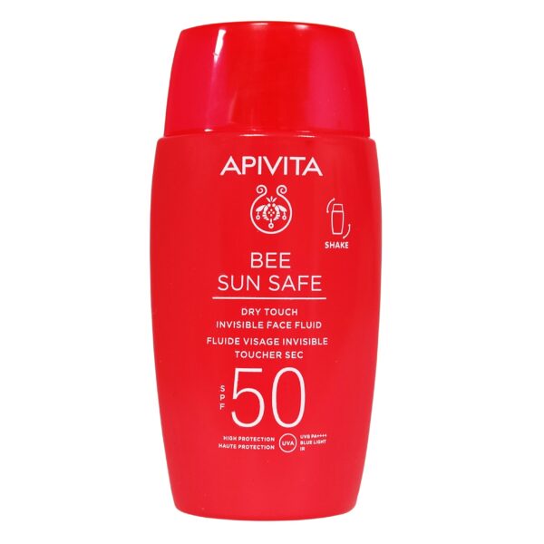 APIVITA Bee Sun Safe Λεπτόρευστη Κρέμα Προσώπου Dry Touch SPF50