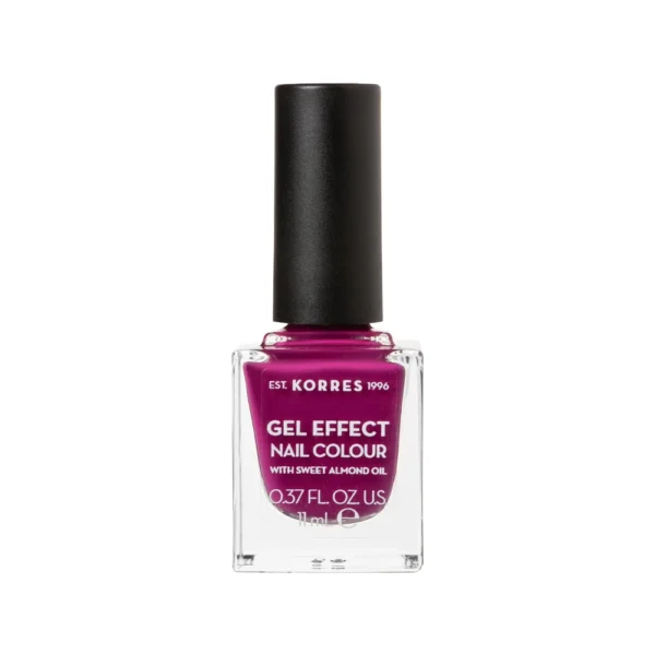 KORRES Gel Effect Nail Colour 72 Cherry Brandy Rose 11ML