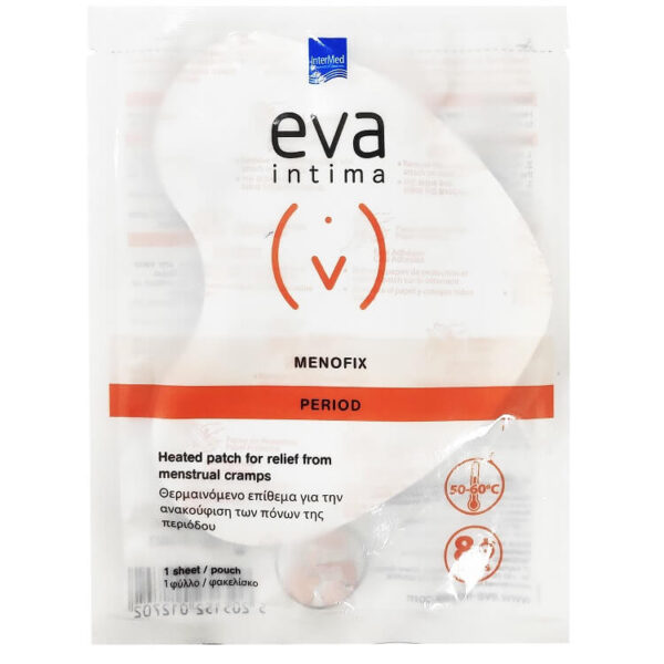 INTERMED Eva Intima Menofix-Αυτοκόλλητο Θερμαινόμενο Επίθεμα Για Την Ανακούφιση Των Πόνων Περιόδου