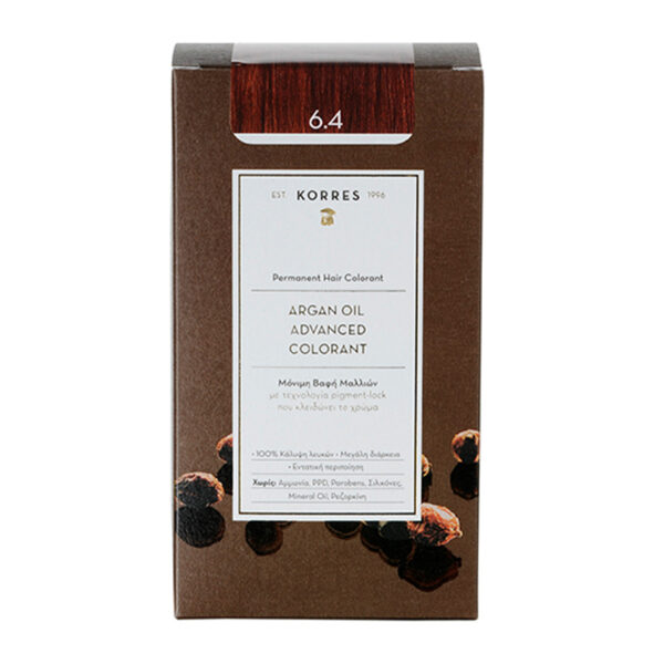 KORRES Argan Oil Advanced Colorant 6.4 Ξανθό Σκούρο Χάλκινο