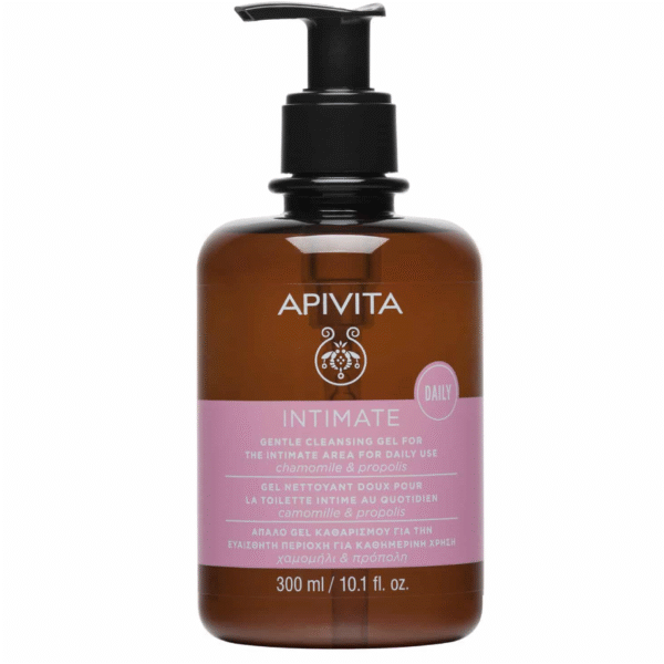 APIVITA Intimate Daily Καθημερινό Απαλό Gel Καθαρισμού Για την Ευαίσθητη Περιοχή  300ML