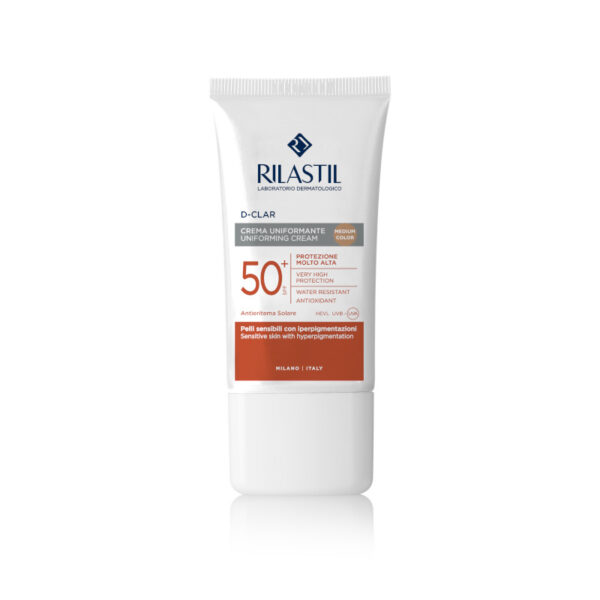 RILASTIL Sunscreen D-Clar Uniforming Cream Medium SPF50+ 40ML