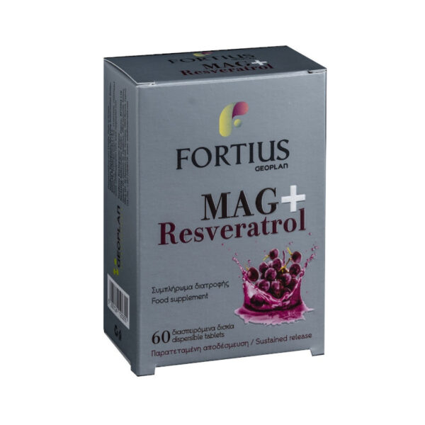 Fortius Mag+ Resveratrol 60 Διασπειρόμενα Δισκία