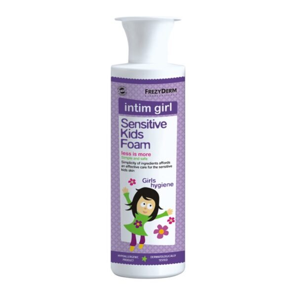 FREZYDERM Sensitive Kids Intim Girl Foam-Αφρός Καθαρισμού Ευαίσθητης Περιοχής 250ML