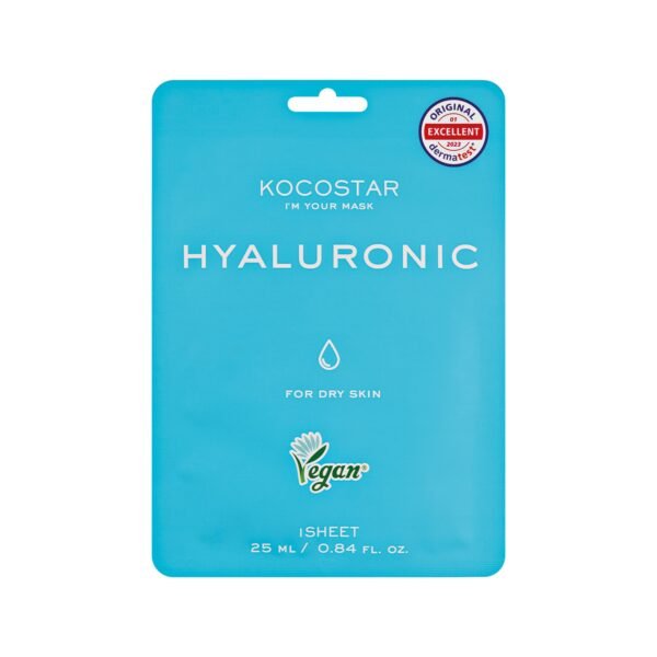 VICAN Kocostar Hyaluronic Face Mask for Dry Skin 1 sheet - Μάσκα για Ξηρές Επιδερμίδες 1τμχ