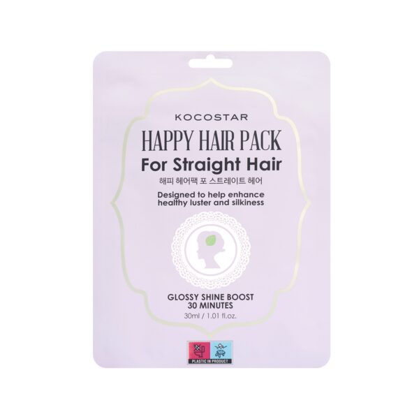 VICAN Kocostar Happy Hair Pack for Straight Hair - Μάσκα Περιποίησης για Ίσια Μαλλιά 1τμχ