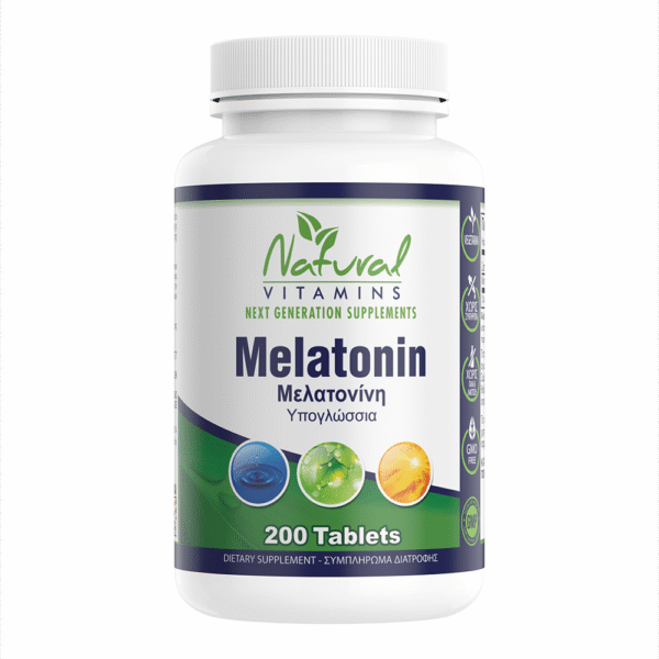 NATURAL VITAMINS Μελατονίνη – Φυσική Βοήθεια Για Τον Ύπνο 100Tab