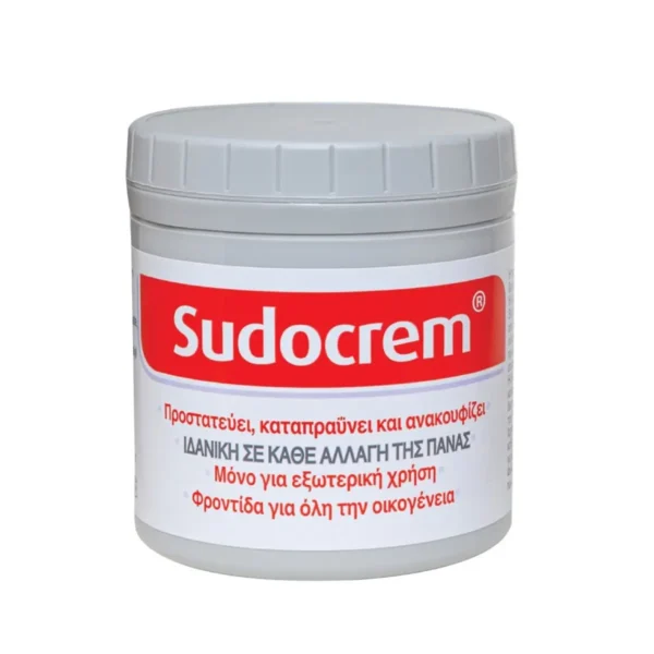 SUDOCREM Καταπραϋντική Κρέμα Αλλαγής Πάνας με Αντιερεθιστικούς Παράγοντες, 250gr