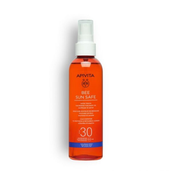 APIVITA Bee Sun Safe Λάδι Σώματος Για Μαύρισμα Και Μεταξένια Αίσθηση SPF30