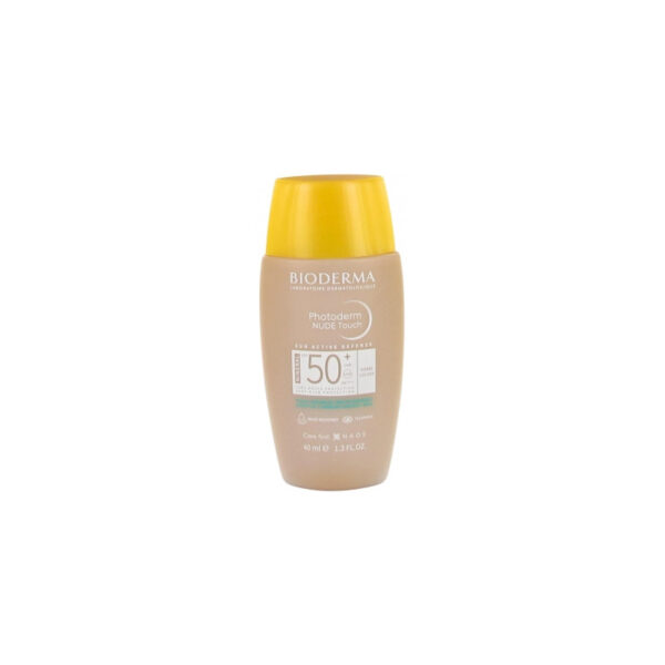 BIODERMA Photoderm Nude Touch Mineral Golden SPF50+, Αντηλιακό Προσώπου Με Χρώμα Για Τέλειο Ματ Αποτέλεσμα Απόχρωση Golden SPF50+ 40ML