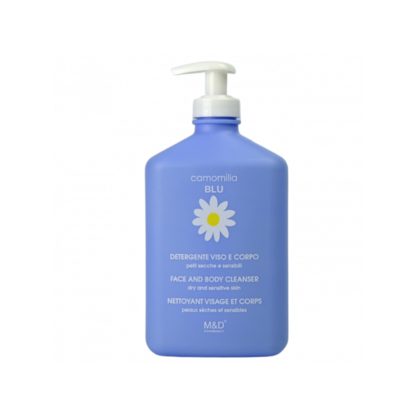 CAMOMILLA BLU Face & Body Cleanser - Υγρό Καθαρισμού προσώπου & Σώματος για Ξηρή και Ευαίσθητη επιδερμίδα 500ML
