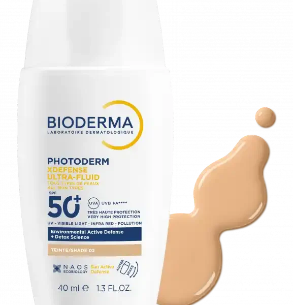 BIODERMA Photoderm XDefense Ultra-Fluid Αντιηλιακό Προσώπου με Χρώμα SPF50+ Απόχρωση 02  40ML