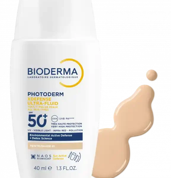 BIODERMA Photoderm XDefense Ultra-Fluid Αντιηλιακό Προσώπου με Χρώμα SPF50+ Απόχρωση 01 40ML