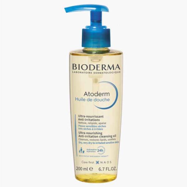 BIODERMA Atoderm Huile De Douche - Απαλό Αφρόλουτρο σε Ελαιώδη Μορφή για το Ευαίσθητο Ξηρό προς Ατοπικό Δέρμα 200ML