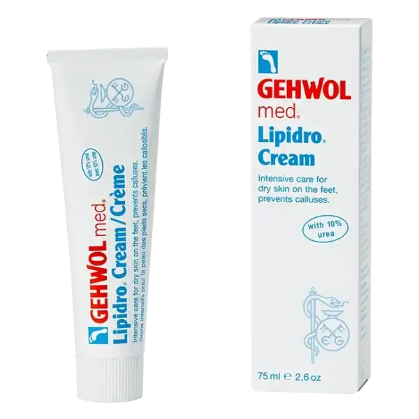 GEHWOL Med Lipidro Cream - Κρέμα για τη Φροντίδα της Ξηρής Επιδερμίδας των Ποδιών 75ML