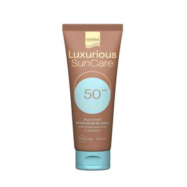 INTERMED Luxurious Sun Care Silk Cover Bronze With Hyaluronic Acid SPF50