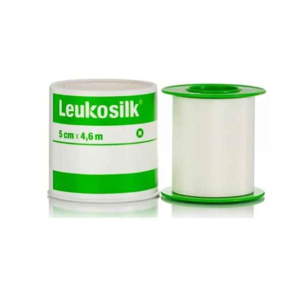 LEUKOPLAST Leukosilk Επιδεσμική Ταινία από Μετάξι 4,6 m x 5,0 cm