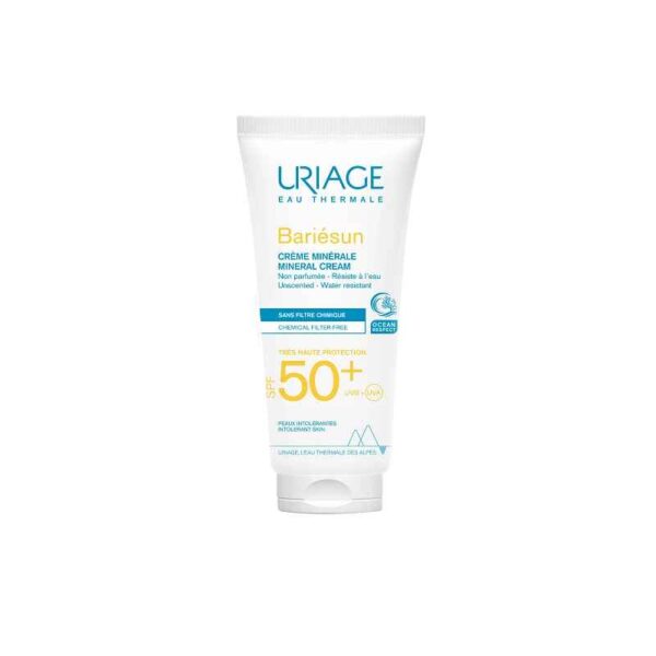 URIAGE Bariesun Mineral Cream - Αντηλιακή Κρέμα για Δυσανεκτικό Δέρμα Πρόσωπο/Σώμα SPF50+ 100ML