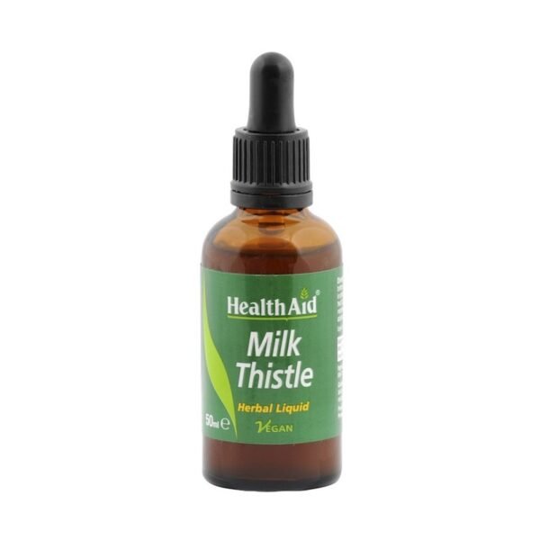 HEALTH AID Milk Thistle Liquid Συμπλήρωμα Διατροφής Γαϊδουράγκαθο Φυσικό Αποτοξινωτικό 50ml