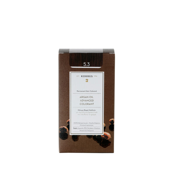 KORRES Argan Oil Advanced Colorant 5.3 Καστανό Ανοιχτό Μελί