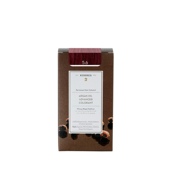 KORRES Argan Oil Advanced Colorant 5.6 Καστανό Ανοιχτό Κόκκινο