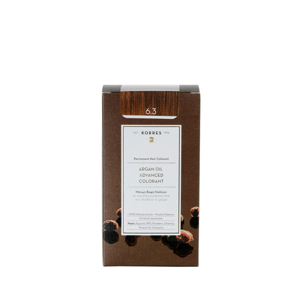 KORRES Argan Oil Advanced Colorant 6.3 Ξανθό Σκούρο Χρυσό