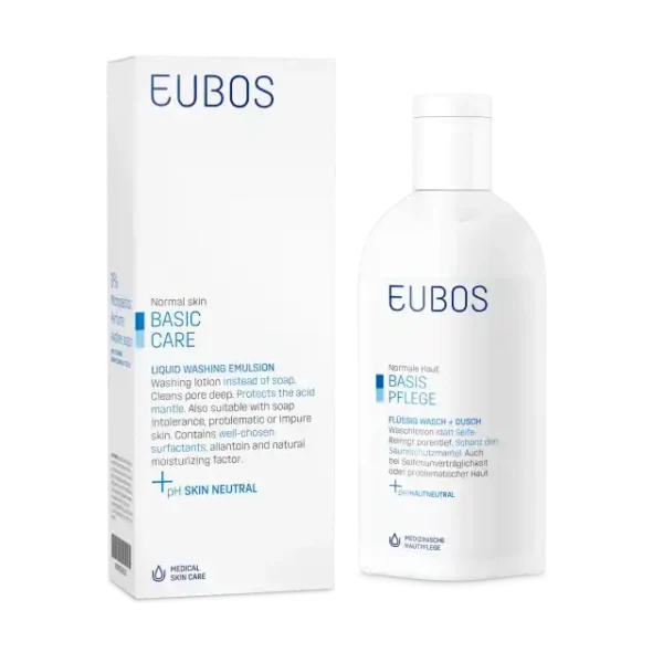 EUBOS Blue Liquid Washing Emulsion - Υγρό Καθαρισμού Αντί Σαπουνιού Χωρίς Άρωμα 200ML
