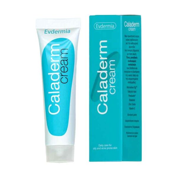 EVDERMIA Caladerm Cream, Κρέμα Προσώπου Kατά της Ακμής 40ML