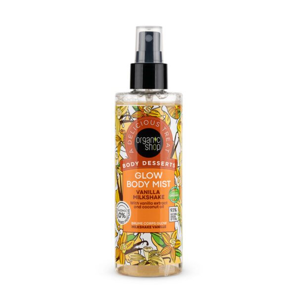 NATURA SIBERICA Body Desserts Vanilla Milkshake-Body Mist Λάμψης 200ML