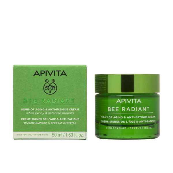 APIVITA Bee Radiant Κρέμα για Σημάδια Γήρανσης & Ξεκούραστη Όψη - Πλούσια Υφή 50ML