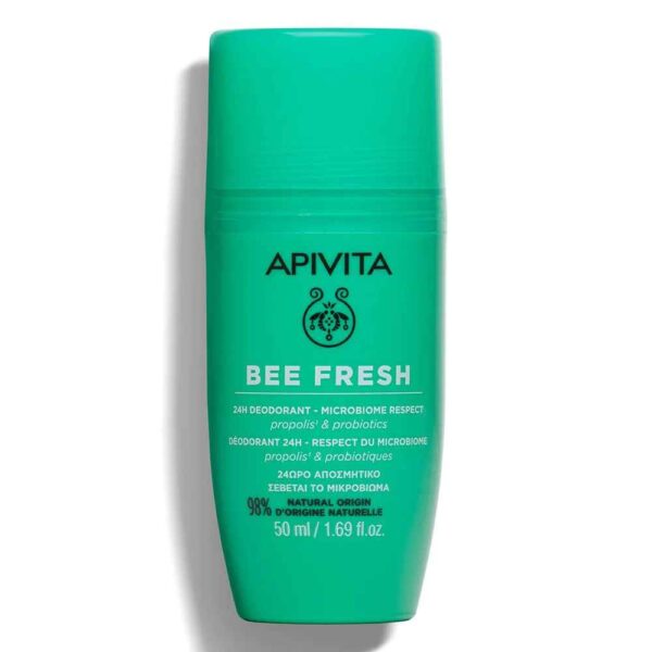 APIVITA Bee Fresh 24h Deodorant Roll-On Αποσμητικό 24ωρης Δράσης Με Πρόπολη Και Προβιοτικά 50ML