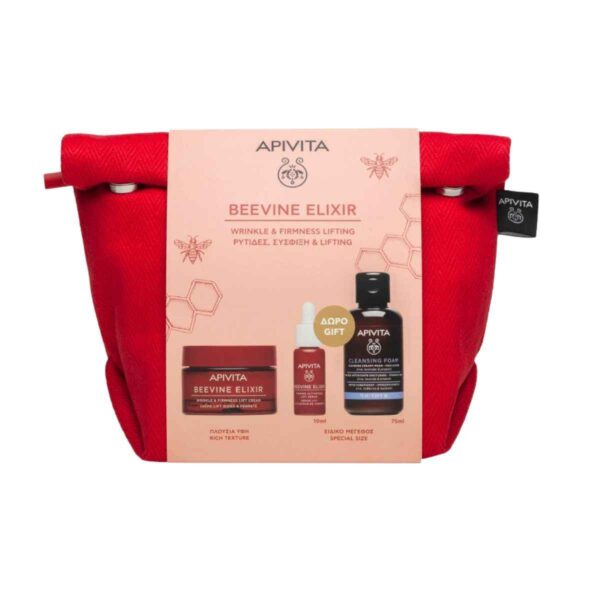 APIVITA Beevine Elixir Σετ Περιποίησης Για Ρυτίδες, Σύσφιξη Και Lifting - Πλούσια Υφή