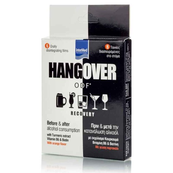 INTERMED Hangover ODF-Ταινίες Διασπειρόμενες Στο Στόμα x6